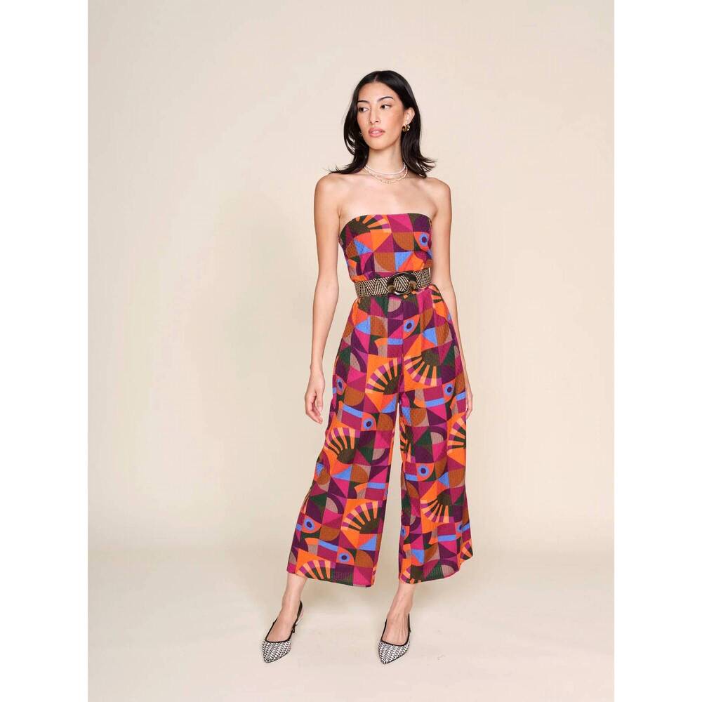 NEW DRA LOS ANGELES labana strapless jumpsuit in supersonic purple